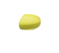 Mirror Cap Replacement for Fit For Shuttle For Jazz GK5 2014 2015 2016 2017 2018 2019 2020 Door Rearview Mirror Housing Painted Cover Cap Shell Door Mirror Covering Caps(Black RH)(Yellow LH)