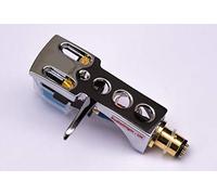 Mirror Chrome plated Headshell, mount, cartridge and stylus, needle for Sansui SR-B200, SR-5090, FR-D25, FR-Q5, SR-25, FR-2060, SR-626, SR-323, FR-D45, SR-7090, - MADE IN ENGLAND