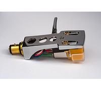 Mirror Chrome plated Headshell, mount with cartridge and stylus, needle for Vestax DP500M, DP790, DP900M, DP1100, DP1200, DP1250, DP1700, DP3700, DP6700, - MADE IN ENGLAND