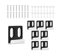 Mirror Clip Set 8 Wall Mount Brackets with Screws for Hanging Mirrors, Pictures, and Glass Decor in Your Home