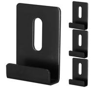 Mirror Clips Black Stainless Steel 4pcs for Frameless Mirror