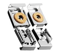 Mirror Clips - Heavy Duty Stainless Steel Brackets 4 Piece Set | Mirror Hangers for The Wall Secure Wall | Mount Hangers for Glass Tile Cabinet Shelf Closet Home Bathroom Office Installation Hardware