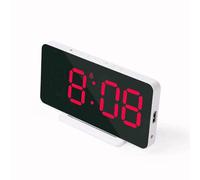 Mirror Clock Large Screen Simple Clock Mirror Features * Large screen display the numbers are clear and the hour * design stylish and beautiful appearance (Red)