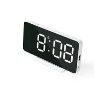 Mirror Clock Large Screen Simple Clock Mirror Features * Large screen display the numbers are clear and the hour * design stylish and beautiful appearance (White)