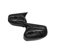 Mirror Cover 1 Pair Car Exterior Rearview Housing For Civic 8th 2005-2011 Side Mirror Cover Wing Cap Sticker Door View Case Shell Decor Rearview Housings(Carbon look,2)