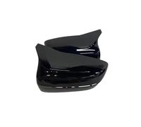 Mirror Cover 2Pcs For 3 4 5 7 8-Series G20 G21 G28 G11 G12 G14 G15 G16 G30 G31 G38 G22 Car Rearview Mirror Cover Carbon Fiber Rearview Mirror Cover(Bright black)