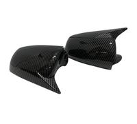 mirror cover black For Audi A3 S3 8P 05-08 A4 S4 B6 Car Rearview Side Mirror Cover Wing Cap Exterior Door Rear View mirror cover car parts(Carbon Look)