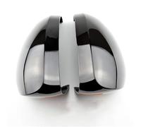 Mirror Cover Cap Compatible With Vw For Tiguan 2009 2010 2011 2012 2013 2014 2015 2pcs ABS Carbon Black Rearview Mirror Cover Turn Signal Light Housing
