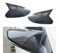 Mirror Cover Cap For Accent For I 2012-2017 2× Side Wing Mirror Cover 1st Generation 2010-2014 Rearview Mirror Cover Add On(Carbon with light)