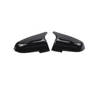 Mirror Cover Cap For BMW 5 6 7 Series F10 F11 F18 F07 F12 F13 F06 F01 F02 LCI For M5 Style Carbon Fiber Look Black Rearview Side Mirror Cover Caps Wing Mirror Cover(Black)