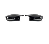 Mirror Cover Caps For BMW 3 5 7 8 Series G20 G21 G28 320d 330e 330i G30 G38 G11 G12 G15 G16 Car Side Wing Mirror Cover Rear View Caps Wing Mirror Covers(RHD-Black)