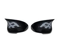 Mirror Cover Caps For Toyota For Mark X For Reiz 2010-2017 Rearview Side Mirror Cover Wing Cap Exterior Door Rear View Case Trim Carbon Fiber Look Black Side Wing Mirror Cover Caps(Replace Type Carbon