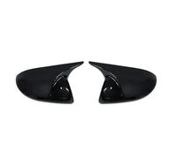 Mirror Cover Car Exterior Mirror Housing For Mazda 2 3 1.6 Side Rearview Cover Wing Cap With The Painted Color View Replacement Shell(Gloss Black)
