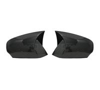 Mirror Cover Compatible With Fluance 2010-2016 Bat Style Abs Plastic 2 Pieces Mirror Covers Caps RearView Case Gloss Black(Carbon fiber)