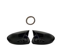Mirror Cover Compatible With Megane 4 2016 2017 2018 2019 Bat Style Abs Plastic 2 Pieces Mirror Covers Caps RearView Case Gloss Black(Bright black)