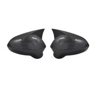 Mirror Cover Compatible With Seat For Leon MK2 2009 2010 2011 2012 2 Pieces ABS Plastic Bat Style Mirror Covers Caps RearView Case Cover(Carbon fiber)