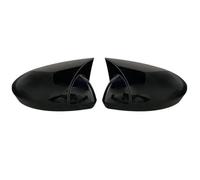Mirror Cover For Renault For Megane 4 2016 2020 | Bat Style Mirror Cover Rearview Mirror Cover 2 Pc Cover Glossy Black Car Shields Exterior(Color1)