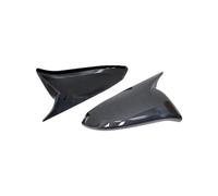 Mirror Cover Housing Suitable For Toyota For RAV4 2013 2014 2015 2016 2017 2018 2019 Bright Black/Carbon Fiber Pattern Left And Right Mirror Cover Cap Housing(Carbon fiber pattern)