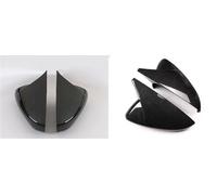Mirror Covers Cap For Mazda 3 For Axela 2019-2024 Car Rearview Side Mirror Cover Wing Cap Exterior Door Case Trim Carbon Fiber Look Door Mirror Cover Cap(With Horn Carbon)