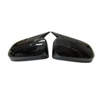Mirror Covers Caps Car Rearview Side Mirror Cover For Toyota For Camry For Corolla For Avensis For Auris 2014-2018 Wing Cap Exterior Door Housing Shell Trim(No Light Carbon)