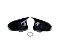 Mirror Covers Caps Car Sticker For Toyota For Mark X For Reiz 2010-2017 Rearview Side Mirror Cover Wing Cap Exterior Door Rear View Case Trim Carbon Look(Add-on Type Black)
