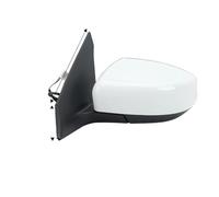 Mirror Covers Caps For Nissan For Sentra 2013-2019 Black Manual Folding Side Mirror Car Accessories 3 Pins Door Assembly(1pc left White)