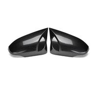 Mirror Covers Caps For Toyota For Yaris 2012-2020 Side Rear View Mirror Cap Cover Rearview Side Mirror Cover Wing Cap Exterior Door Rear View(Carbon Fiber Look)