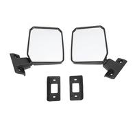 Mirror Covers Caps Left Right Rearview Mirror For Toyota For Land ForCruiser 70 75 78 Series 1985-2013 Driver And Passenger Side Door Mirror(Short Type)