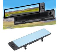 Mirror Dash Cam, 3-Channel Front Rearview Mirror Camera with HD Night Vision, 3 Viewing Modes, 24 Hour Parking Monitoring, 180 Wide Angle