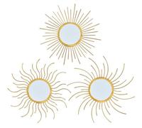 Mirror Decor Sunburst Mirrors Metal Sun Mirror Wall Decor Wall Mirror Home Decorative Wall Art for Living Room Bedroom Entryway