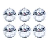 Mirror Disco Ball Hangings - Beautiful Silver Wall Hangings, Mirror Ball Decoration | Small Reflective Disco Ball Decorations in Different Sizes for Disco, Christmas, Bachelor Party