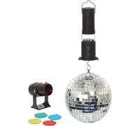 Mirror Disco Ball Party Set 150mm Netagon Silver One Size