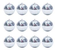 Mirror Disco Ball - Silver Hanging Party Disco Ball | Mirror Disco Ball Scharnts, Reflection Disco Ball Decorations of Various Sizes, Beautiful Silver Hangings for Disco, Bachel Party