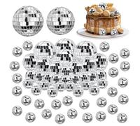 Mirror Disco Ball, Wanfoou 60 Pcs Disco Ball Decoration Hanging, Bar Party, Stage Props, Home Decorations, Christmas Party Favor and Supplies(2/3/4/5cm)