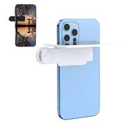 Mirror Effect Lens - Capture Stunning Reflections Instantly, Adjustable Angle Create Stunning Sky, Water & Portrait Reflections, Travel Photography Flip Mirror Kit for All Phone (White)