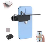 Mirror Effect Lens - Capture Stunning Reflections Instantly, Adjustable HD Glass Smartphone Camera Mirrors Reflection Clip Kit for Outdoor Travel Photography (Black)