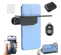 Mirror Effect Lens - Capture Stunning Reflections Instantly, Adjustable Hd Glass Smartphone Photography Flip Mirror, Shoot The Sky Lake Water Portrait Reflection For Travel Photography (Black-Control)