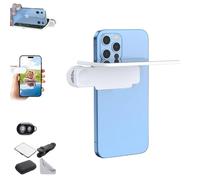Mirror Effect Lens - Capture Stunning Reflections Instantly, Adjustable HD Mirror Reflection Clip for iPhone Back,Smart Phone Camera Mirror Reflection Clip Kit for Travel(White,With Remote)