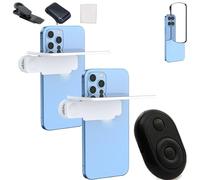 Mirror Effect Lens - Capture Stunning Reflections Instantly, Clip Reflection Mirror for Phone Back Camera，Adjustable HD Glass Smartphone Photography Flip Mirror With remote control (2pcsb)