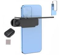 Mirror Effect Lens - Capture Stunning Reflections Instantly, Shooting Reflection Mirror, Smartphone Camera Mirror Reflection Clip Kit, Adjustable HD Glass Vertical Clip on Selfie Mirror (Black)