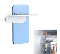 Mirror Effect Lens - Capture Stunning Reflections Instantly, Smartphone Camera Mirror Reflection Clip Kit, Adjustable HD Glass Smartphone Photography Flip Mirror with Clip for Travel(White)