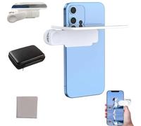 Mirror Effect Lens - Capture Stunning Reflections Instantly, Smartphone Camera Mirror Reflection Clip Kit, Adjustable HD Glass Smartphone Photography Flip Mirror (White)