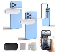 Mirror Effect Lens -Capture Stunning Reflections Instantly, Smartphone Camera Mirror Reflection Clip Kit (2PCS White A)