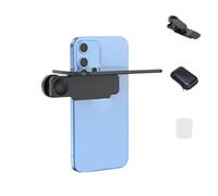 Mirror Effect Lens - Capture Stunning Reflections Instantly, Smartphone Camera Mirror Reflection Clip Kit, Adjustable HD Glass Smartphone Photography Flip Mirrors, for Travel (Black,No Remote)