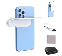 Mirror Effect Lens - Capture Stunning Reflections Instantly, Smartphone Camera Mirror Reflection Clip Kit, Adjustable HD Glass Vertical Clip on Selfie Mirror for Travel Photography (White,3)