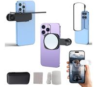Mirror Effect Lens -Capture Stunning Reflections Instantly, Smartphone Camera Mirror Reflection Clip Kit (2PCS Black A+B)