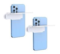 Mirror Effect Lens - Capture Stunning Reflections Instantly, Smartphone Camera Mirror Reflection Clip Kit for Travel, Adjustable Smartphone Photography Flip Mirror for Android and iOS(White*2)