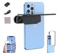 Mirror Effect Lens - Capture Stunning Reflections Instantly, Smartphone Camera Mirror Reflection Clip Kit, Adjustable HD Glass Phone Photography Flip Mirror for Travel & Selfies (Black)