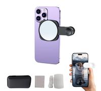 Mirror Effect Lens -Capture Stunning Reflections Instantly, Smartphone Camera Mirror Reflection Clip Kit (1PCS Black B)