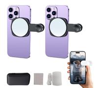 Mirror Effect Lens -Capture Stunning Reflections Instantly, Smartphone Camera Mirror Reflection Clip Kit (2PCS Black B)